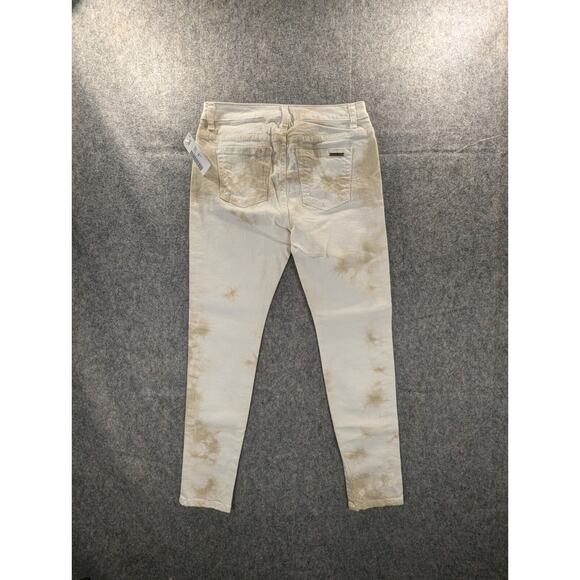 Michael Kors Jeans Women's 4 White New w/ Tags Marble Stretch Cotton - Picture 2 of 12